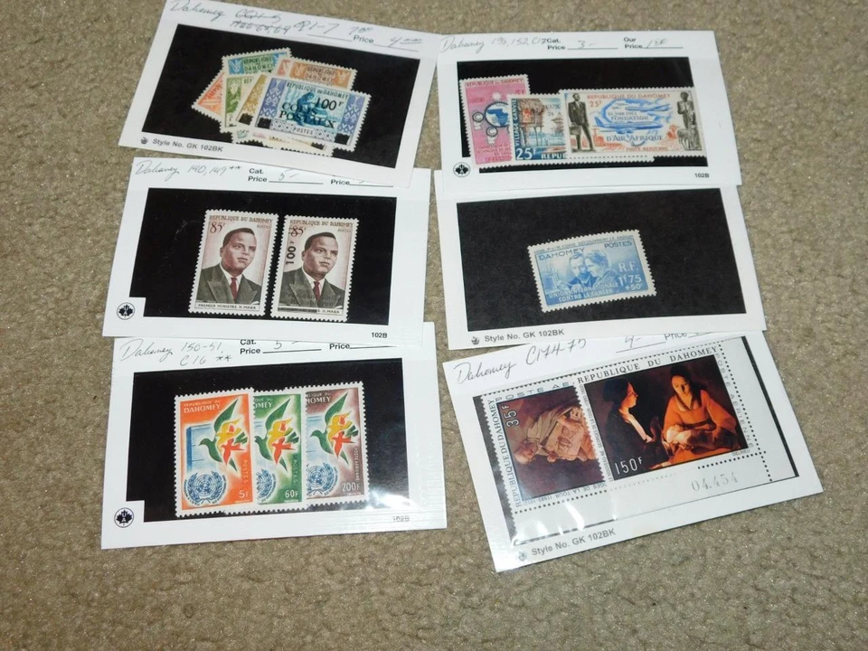 DAHOMEY SMALL COLLECTION IN 102 CARDS, MOST MNH - Image 1 of 1