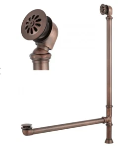 1-1/2" OD POP-UP TUB DRAIN SWIVEL HEAD DAISY WHEEL OVERFLOW - 1-5/16 THREAD -ORB - Picture 1 of 8