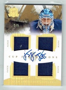 10-11 UD The Cup Foundations  Jean-Sebastien Giguere  /5  Quad Patches  Auto