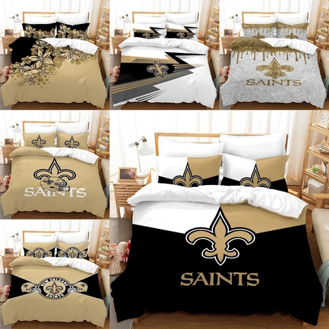 New Orleans Saints 3Pcs Bedding Set Duvet/Comforter Cover Soft Pillowcases Gift Cover