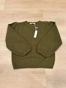 Soor Ploom NWT olive green pullover girls 6-7 yrs old - Picture 1 of 3
