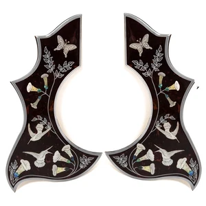 Acoustic Guitar Pickguard Inlaid Abalone Flower for Gibson Hummingbird 43-inch - Picture 1 of 9