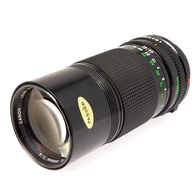 Lente de cámara Canon 200 mm f/4 montaje FD - Probada - Excelente estado Foto 1 de 4