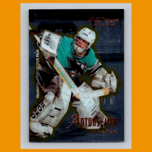 Tarjeta de hockey Arturs Irbe #91 1995 Select Certified San Jose Sharks NHL CASI NUEVA - Imagen 1 de 3