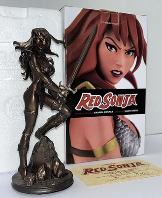 Diamond Select Rojo Sonja Amanda Conner Estatua Bronce Artista Prueba 86 de 99A/P Foto 1 de 4