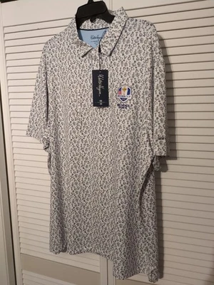 Nuevo Walter Hagen AOP Ryder Cup 2025 - Polo Talla XXL Bethpage Negro Foto 1 de 4