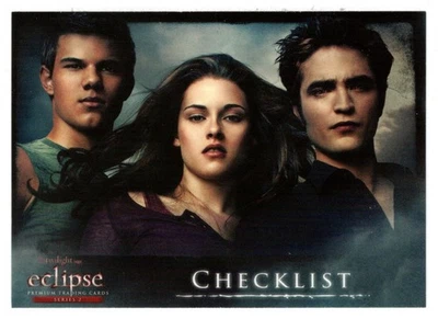 Lista de verificación (tarjeta comercial) Twilight Saga - Eclipse 2 - 2010 NECA # 160 - Como nuevo Foto 1 de 2