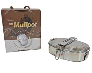 MuffPot Food Warmer Snowmobile ATV Cooker Exhaust Stainless Muff Pot Hot Dogger - Bild 1 von 14