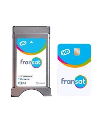 Module Fransat TV satellite Metronic CI+ 1.3 HD + carte Fransat PC7 HD valable 4 - Photo 1/3