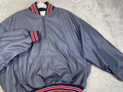 VTG DeLong Jacket Mens 2XL Blue Pullover Anorak Made USA Talon Kanga 80s 90s - Image 1 of 4