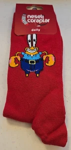Neseli Coraplar daily, One Size Colorful Graphic Print Novelty Socks 2 Pair NWT - Picture 1 of 3