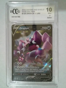 Pokemon Karte TCG - Drapion V - Vivid Voltage - 106/185 - Graded Beckett BCCG 10 - Bild 1 von 2