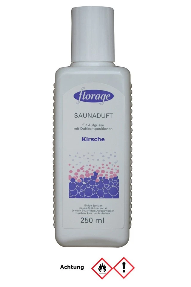florage Saunaduft Konzentrat Kirsche 250 ml Sauna Aufguss Aroma Zubehör Wellness - Bild 1 von 1