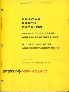 New Holland Service PARTS CATALOG 35 60 72 Rotary Mower #8-67 (AA-16) - Picture 1 of 1