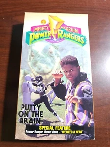Mighty Morphin Power Rangers: Putty On The Brain (VHS, 1994)  RARE - Picture 1 of 2