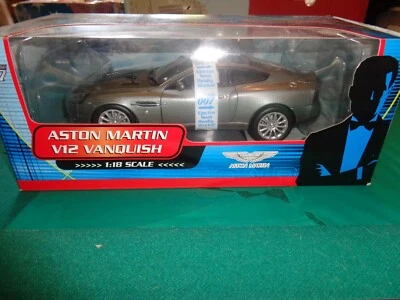 2002 Beanstalk James Bond 007 Aston Martin V12 Vanquish 1:18 Scale W/Box - Image 1 of 4