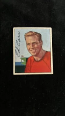 ED CARR 1950 Bowman Signed Autographed ROOKIE card #106 San Francisco 49ers - Image 1 of 2