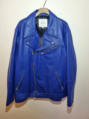 Gant Blue Biker Jacket Mens Size UK XXL RRP £990 - Image 1 of 4