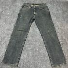 Lee Jeans Mens 33x30 Blue Denim Cotton Blend Straight Regular Fit Five Pockets