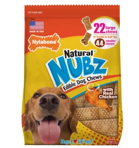 Nylabone Nubz Dog Chews 2 x 1.2kg Natural Ingredients New - Picture 1 of 1