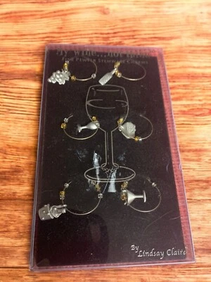 Lindsay Claire My Wine Not Thine Pewter Stemware吊饰套装 — 第 1/4 张图片