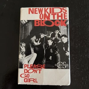 New Kids on the Block “Please Don't Go Girl” Cassette Single Vintage ✅ - Picture 1 of 4