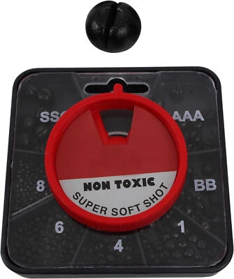 Klemmgewichte zum Angeln, bleifrei, superweich, in 7-Kammer-Sortimentsbox - Bild 1 von 2