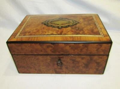 COFFRET BOITE A BIJOUX NAPOLEON III  MARQUETERIE 19ème marquetry  box - Photo 1/4