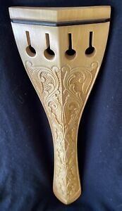 4 String Double Bass Boxwood Tailpiece 3/4 Upright Bass Gothic Carved Tailpiece