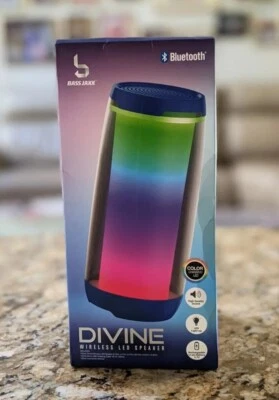 Altoparlante Bluetooth Wireless Portatile con Luce LED Spettacolo - Immagine 1 di 4