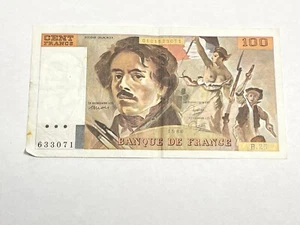 Billet France 100 Francs Delacroix 1980 (10-41) - Imagen 1 de 2