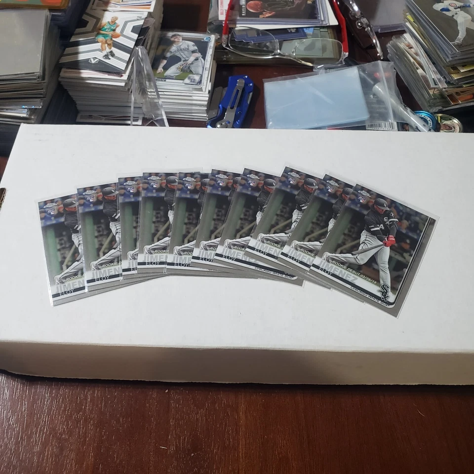 2019 Topps Chrome Update Eloy Jimenez Rc # 53 10 Card Lot - Image 1 of 1
