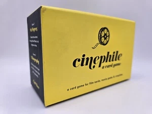 Cinephile A Card Game for Film Nerds Movie Geeks New Open Box Sealed Cards - Picture 1 of 6