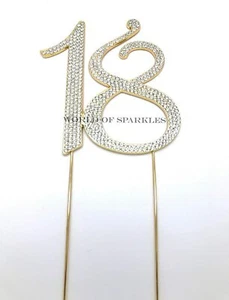 120 mm Gold Zahl Tortenaufleger 18 18 Geburtstag Jubiläum Party Deko - Bild 1 von 1