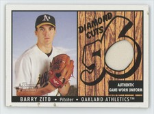Barry Zito 2003 Bowman Heritage Diamond Cuts Relics Jersey #DC-BZ Oakland