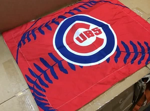 Chicago Cubs Sports Red Pillow Case Cushion Covers 23 X 29 Inches T22 - Picture 1 of 4