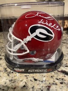 Herschel Walker Autographed Georgia Mini Helmet Beckett Cert. Cowboys Bulldogs!
