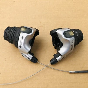 Grip shifters 24 Speed Bike 3X 8 Twist Shift Set Shimano REVOSHIFT SL-RS41-8A-LA - Picture 1 of 13