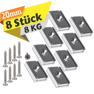 Neodym Magnet mit Loch Bohrung Senkung Topfmagnet Quader Leiste Quadermagnet - Bild 1 von 6