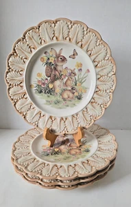Cracker Barrel Ostern Traditionen - 4er Set Speiseteller 11" Hasen Neu - Bild 1 von 7