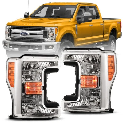 1 Pair Headlight For 2017 2018 2019 Ford F250 F350 F450 F550 Super Duty - Image 1 of 4
