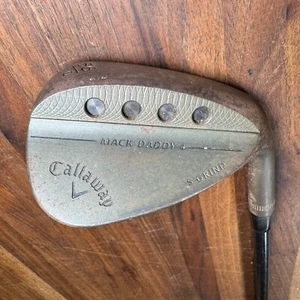 Callaway Mack Daddy 4 SW 56.10 S Grind RAW Dynamic Gold 115 S200 Stiff Flex RH - Picture 1 of 15