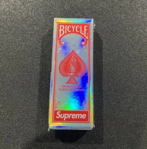 Supreme Bicycle Holographic Slice Playing Cards FW23 Box Logo - Bild 1 von 6