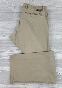 Napapijri Geographic Hiking Chino Beige Pants Solid Mens Sz 35x30 Outdoor khakis - Picture 1 of 14