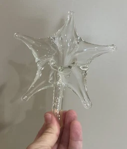 Rare, Vintage, Pilgrim, Hand Blown Glass, Laying Flower/Bud Vase, Clear - Picture 1 of 12