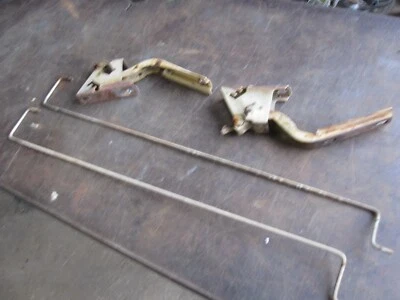 AMC PACER HOOD HINGES W/ TORSION SPRING RODS OEM WORKS PERFECT L@@K - Image 1 of 4