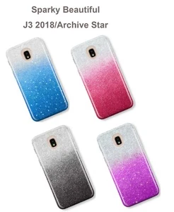 For Samsung Galaxy J3 Achieve / Star 2018 Phone Case Cover Thin Glitter TPU - Picture 1 of 26