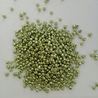 400pcs Tiny 3mm Olive Green Metallic Glass Seed Beads  8/0 Aus Free Post S1126
