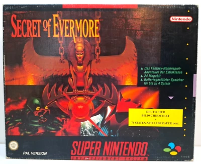 Secret of Evermore - Super Nintendo (OVP) -PAL- Bigbox - CIB - deutsch - SNES - Bild 1 von 4