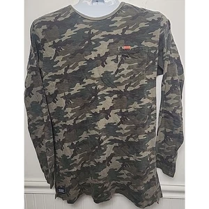 SUPERDRY Mens XL Shirt Camo Long Sleeve Crew Neck SUPER DRY ORIGINALS Cotton - Picture 1 of 9
